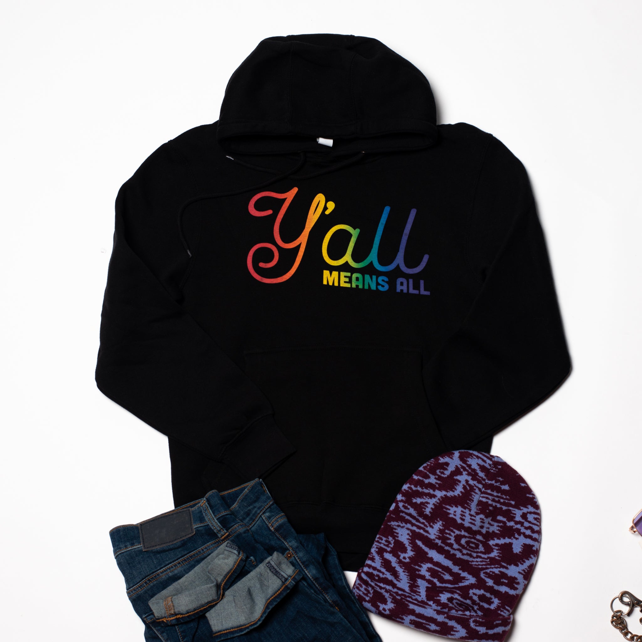 Yall Means All Hoodie - Pride Edition